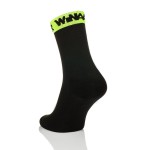 Czarne skarpetki kolarskie WINAAR BLACK FLUO 
