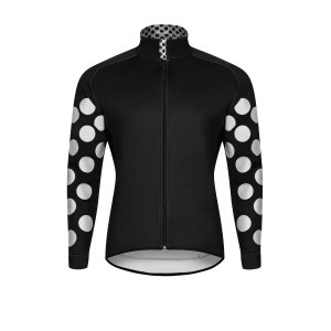Czarna zimowa kurtka kolarska Superdot  Winter Black Winaar